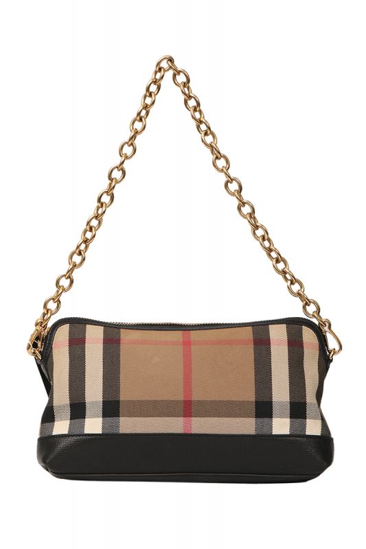 BURBERRY ABINGDON HOUSE CHECK DERBY SHOULDER BAG