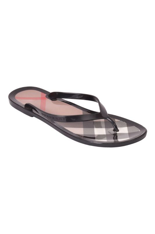 Burberry Banstead Checks Rubber Flip Flops