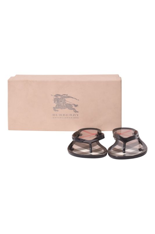 Burberry Banstead Checks Rubber Flip Flops