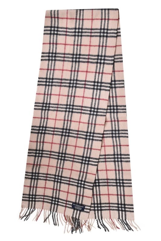 Burberry Nova Checks Beige Lambswool Scarf
