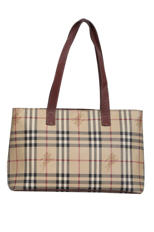 BURBERRY BEIGE LONDON HAYMARKET PVC TOTE