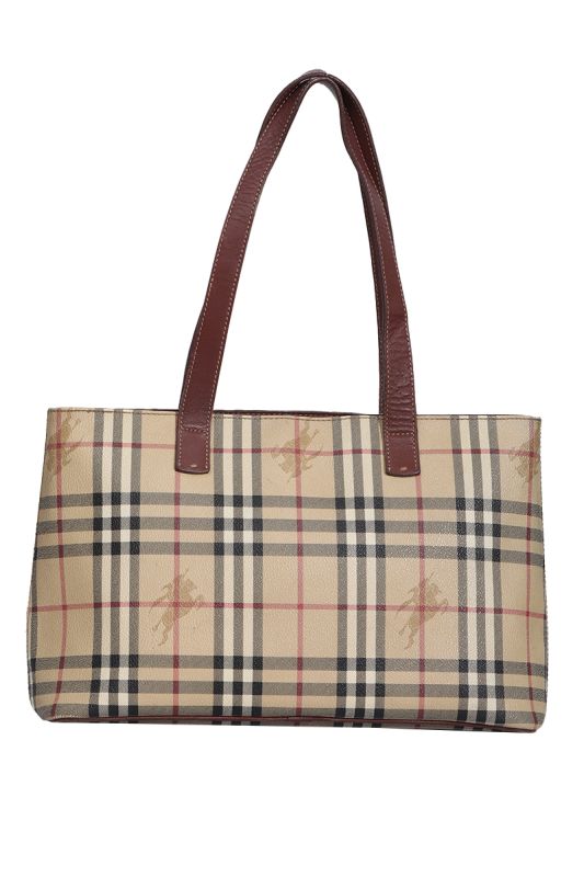 BURBERRY BEIGE LONDON HAYMARKET PVC TOTE