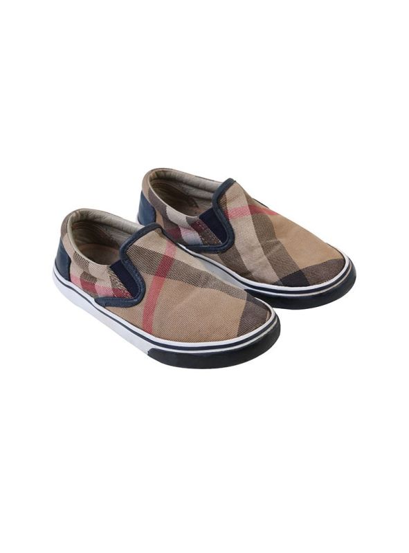 BURBERRY BEIGE VINTAGE CHECK SLIP ONS