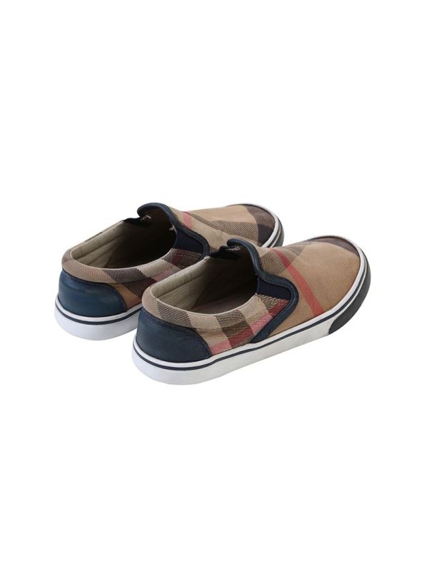 BURBERRY BEIGE VINTAGE CHECK SLIP ONS