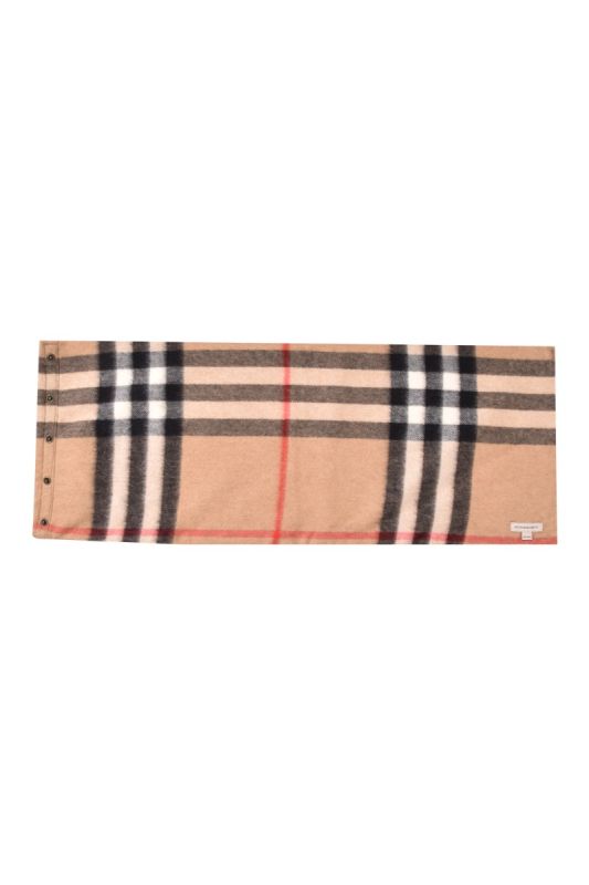 Burberry Biege Nova Checks Cashmere Snood