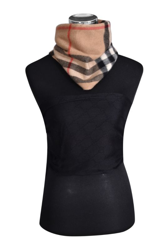 Burberry Biege Nova Checks Cashmere Snood