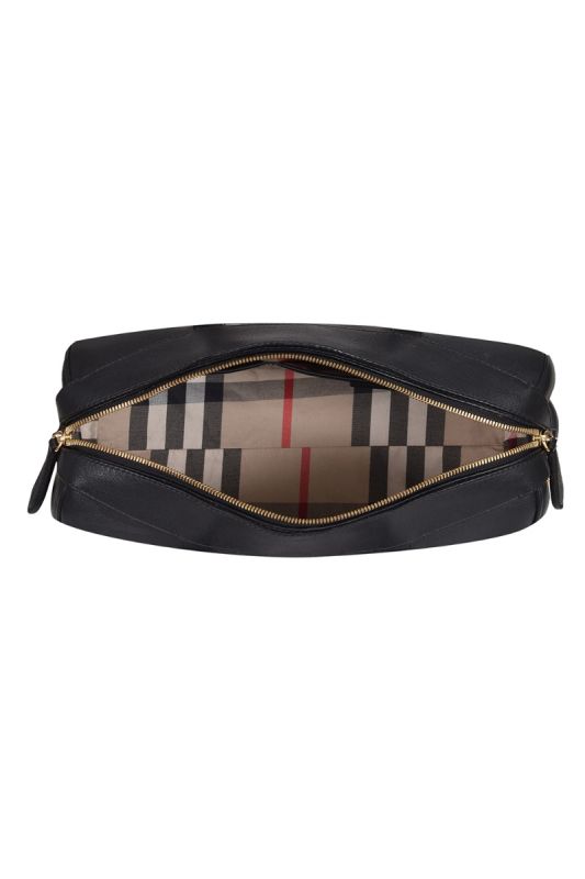 Burberry Black Leather Medium Alchester Bowler Bag