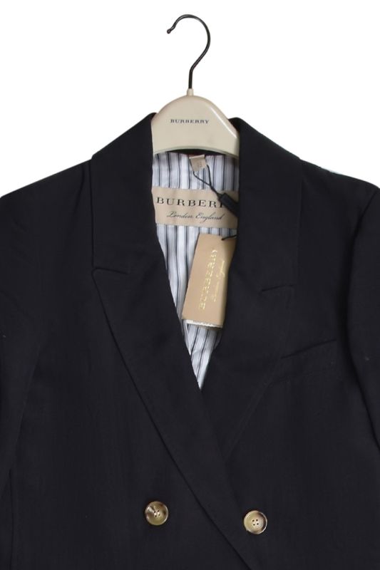 Burberry Black Linen Trenchcoat