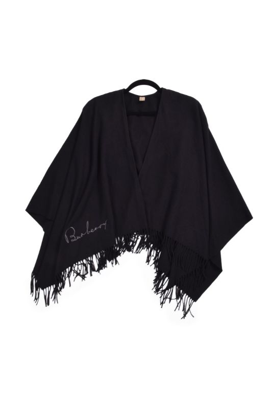 Burberry Black Logo Cape