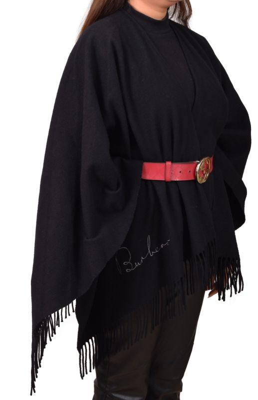 Burberry Black Logo Cape