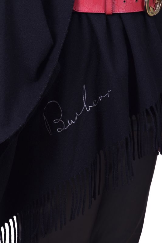 Burberry Black Logo Cape