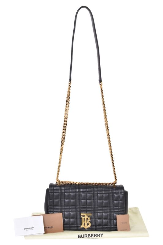 Burberry Black Quilted Lola Shoulder Bag