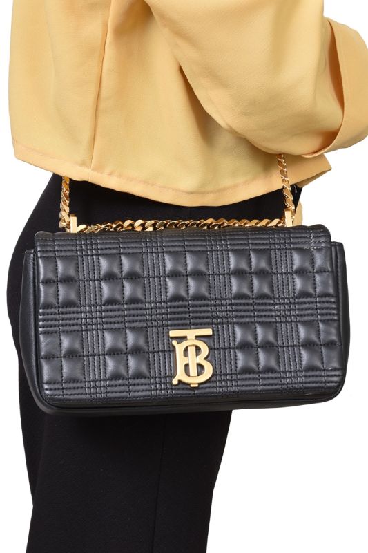 Burberry Black Quilted Lola Shoulder Bag