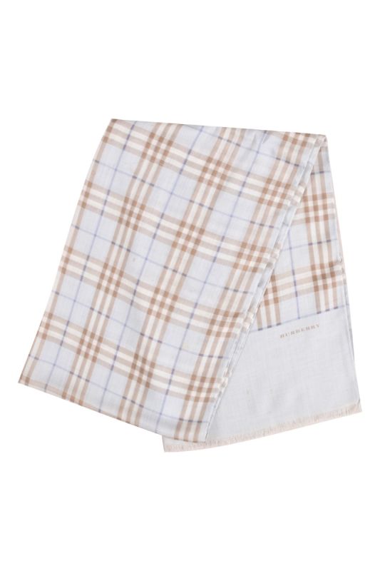 Burberry Blue Checkered Stole