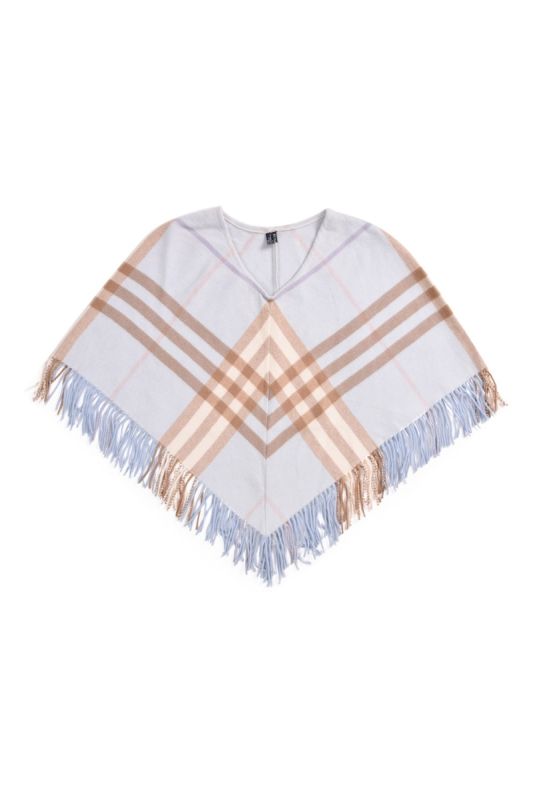 Burberry Blue Checks Poncho