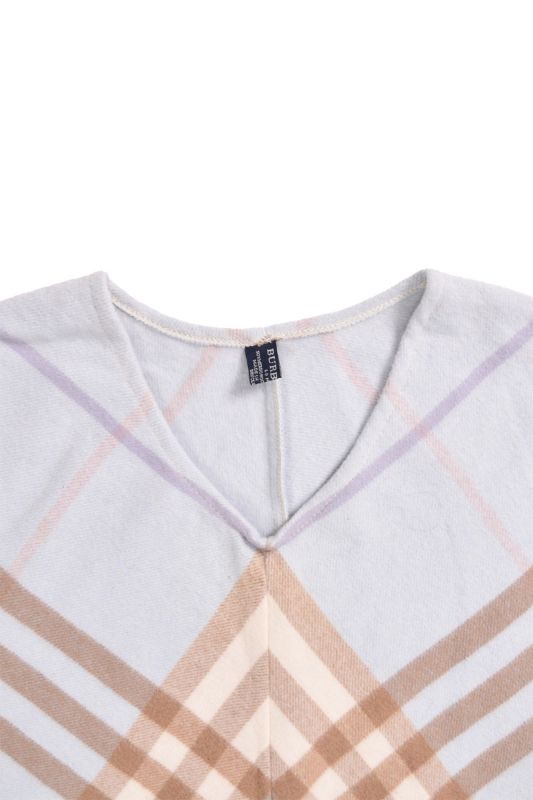 Burberry Blue Checks Poncho