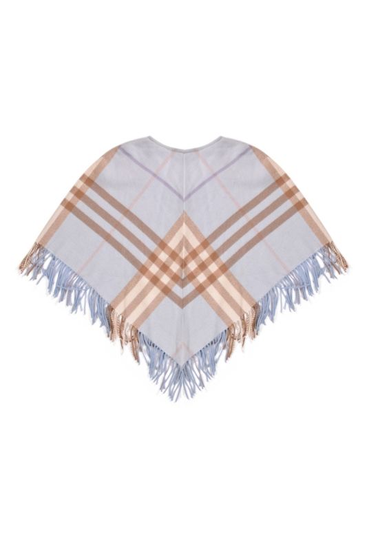 Burberry Blue Checks Poncho