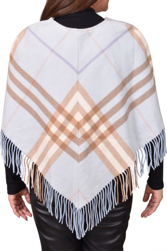 Burberry Blue Checks Poncho