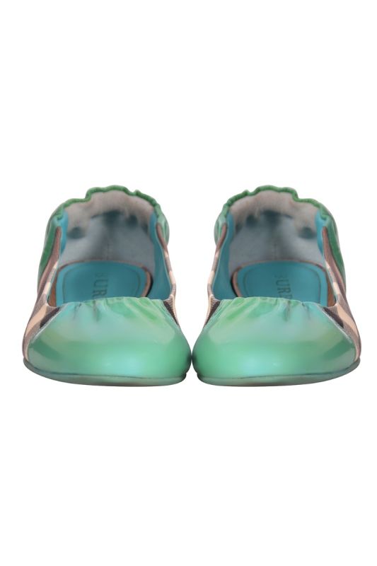 Burberry Blue Knife Soft Sole  Leather Loafers