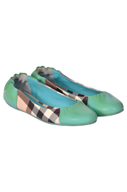 Burberry Blue Knife Soft Sole  Leather Loafers