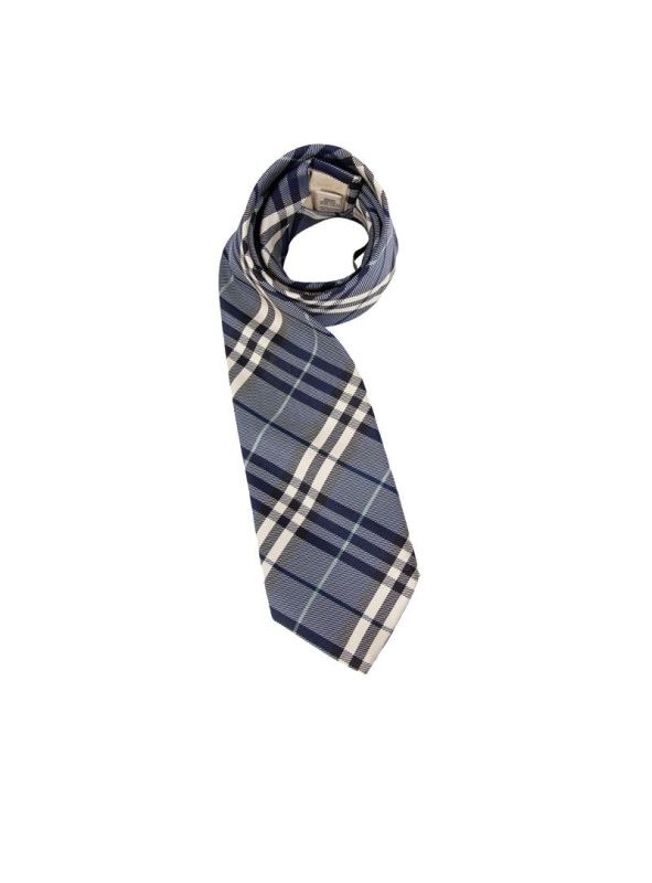 BURBERRY BLUE NOVA CHECKS TIE