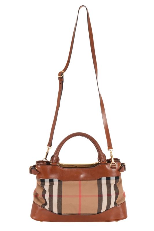 BURBERRY BRIDLE HOUSE CHECK HEPBURN BAG