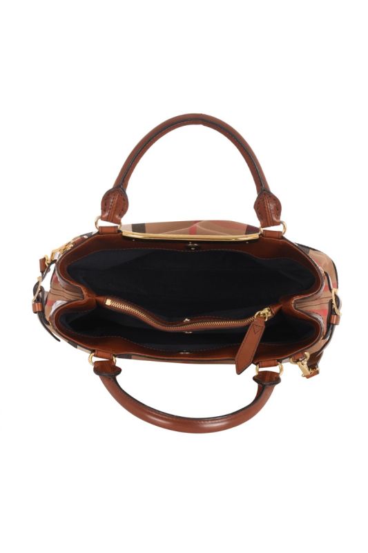 BURBERRY BRIDLE HOUSE CHECK HEPBURN BAG