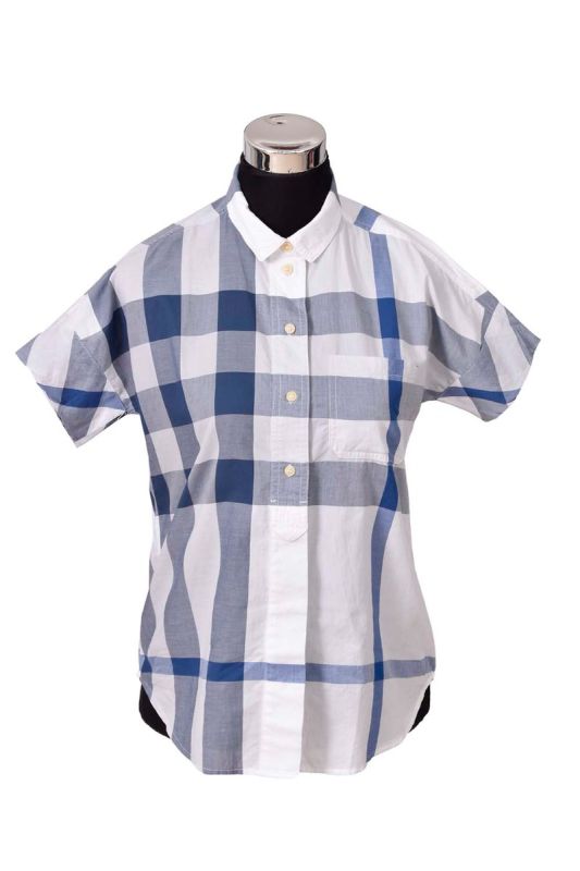 Burberry Brit Fred Check Gnawed Blue Shirt