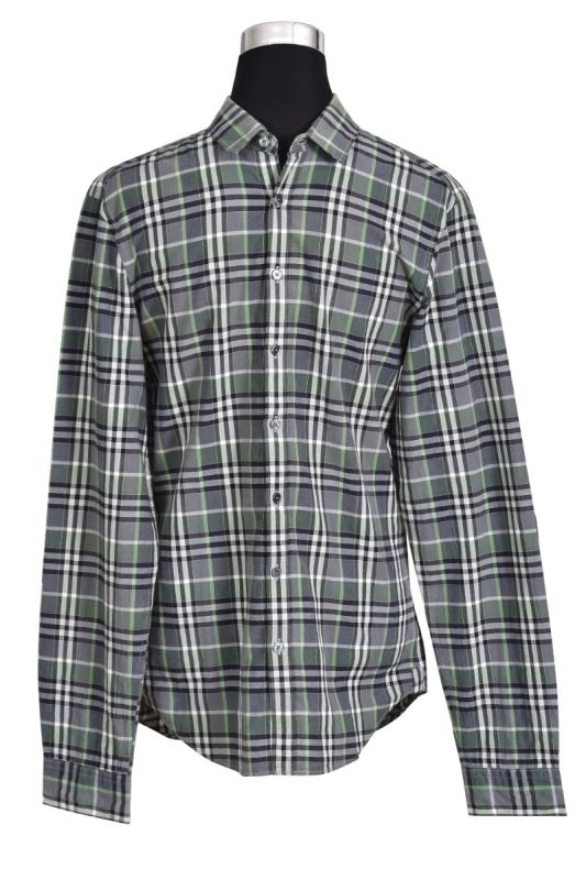 Burberry Brit Green Plaid Shirt