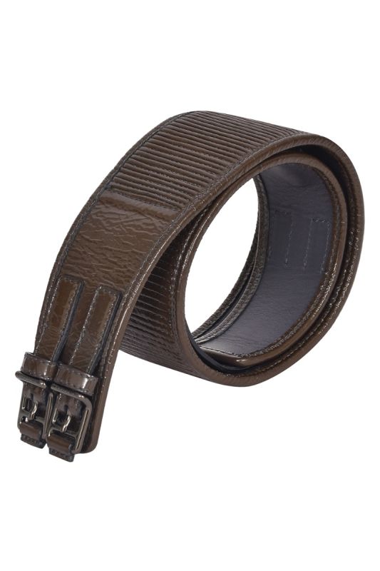 Burberry Brown Leather High Waist Belt