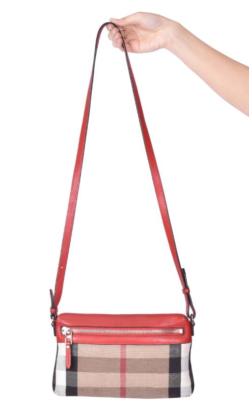 BURBERRY CADMIUN TOUSE CHECK SMALL FARLEY