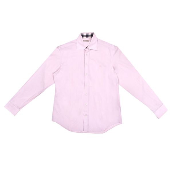 BURBERRY CAMBRIDGE DETAIL LILAC SHIRT