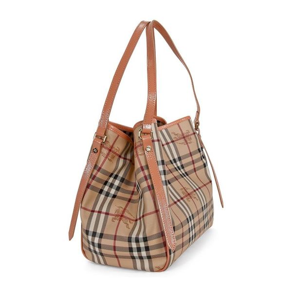 BURBERRY CANTERBURY HAYMARKET CHECK TOTE BAG RT73-10