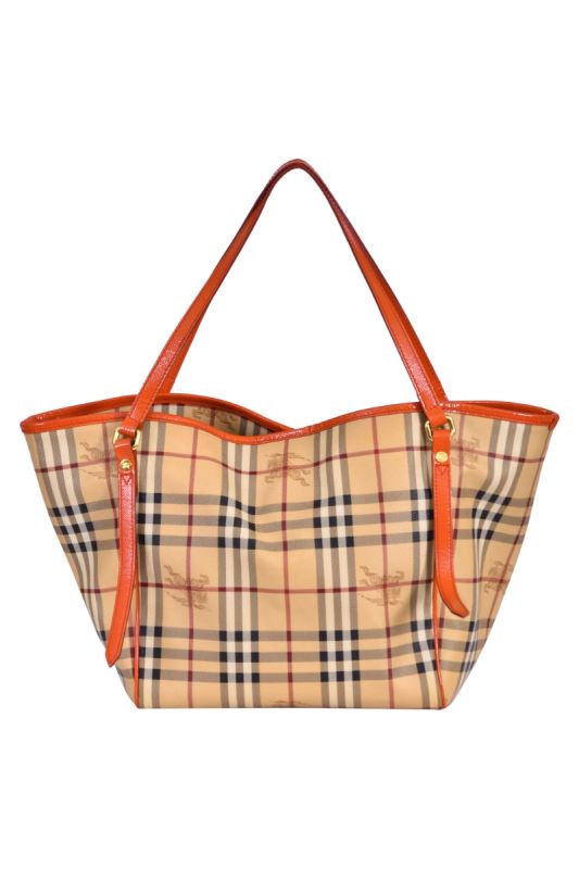 Burberry Canterbury Haymarket Coated Canvas Tote Bag