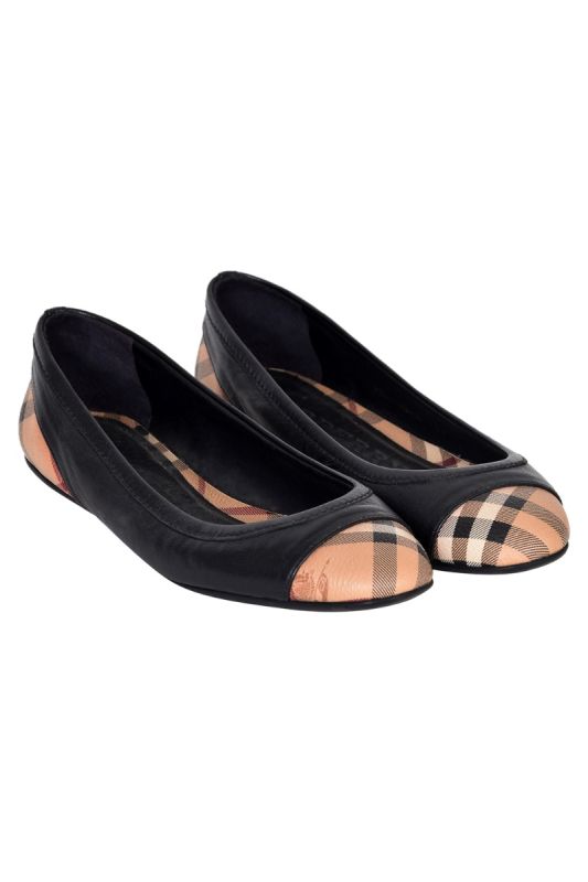 Burberry Check Ballet Flats