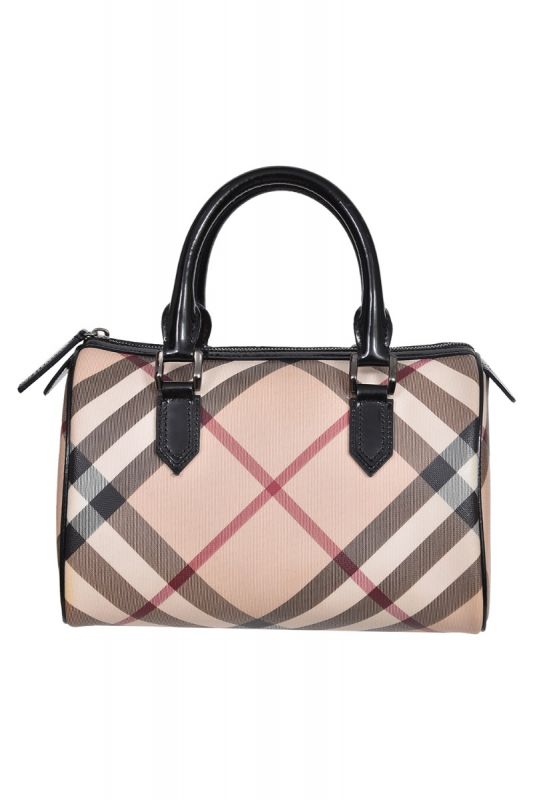 Burberry Small Orchard House Check Bowling Bag
