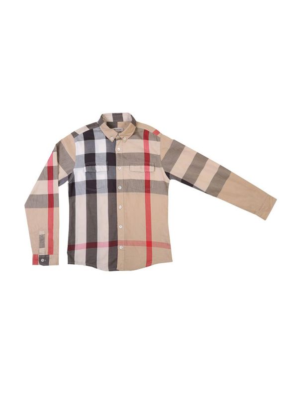 BURBERRY CLASSIC BEIGE CHECK SHIRT RT3-10