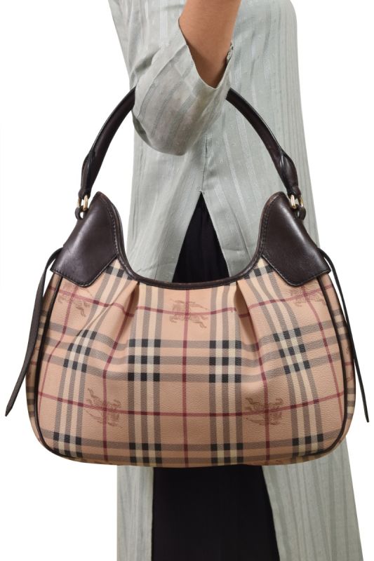 Burberry Classic Check Brookyln Hobo Bag
