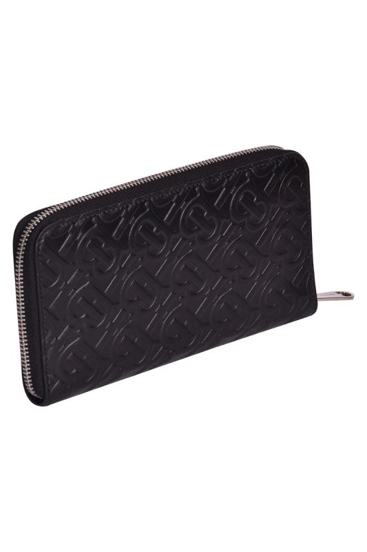 Burberry Embossed Monogram Leather Wallet