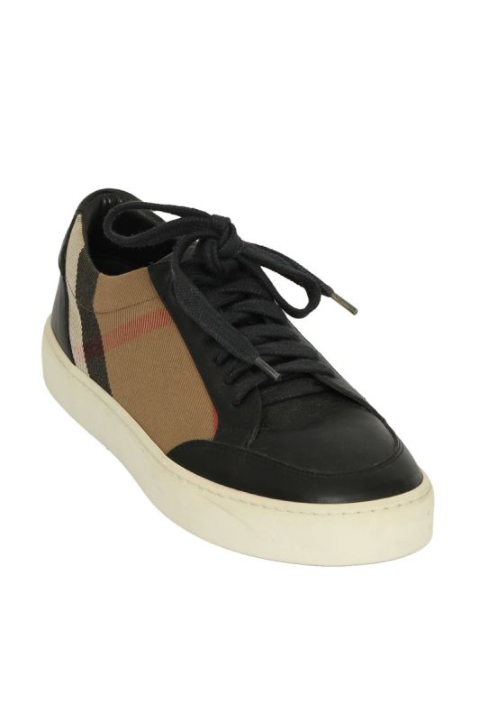 Burberry EU 37 House Check Leather Sneakers