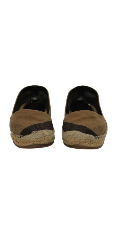 Burberry EU 39 Brown Check Sliders