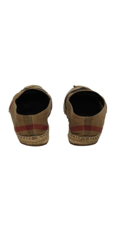 Burberry EU 39 Brown Check Sliders