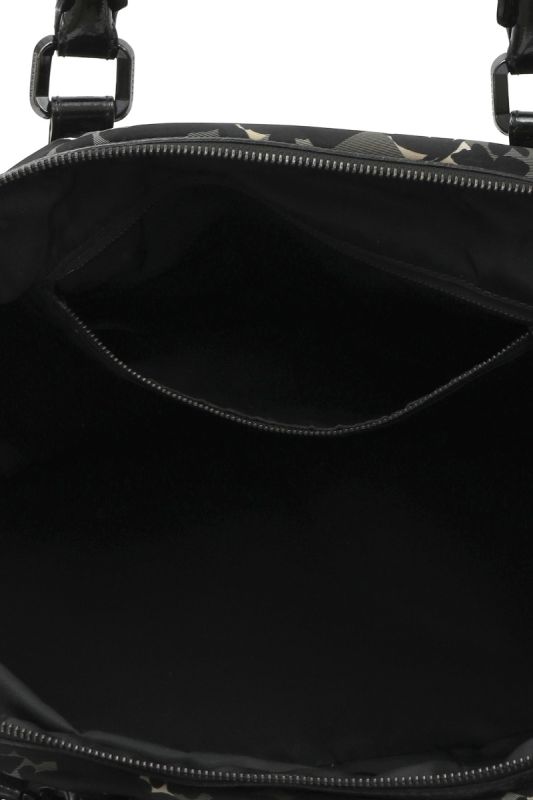Burberry Floral and Plaid Black Bag