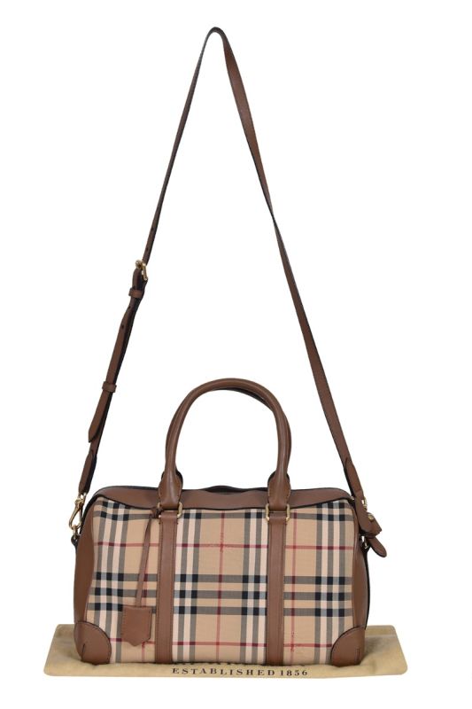 Burberry Haymarket Check Bowling Bag