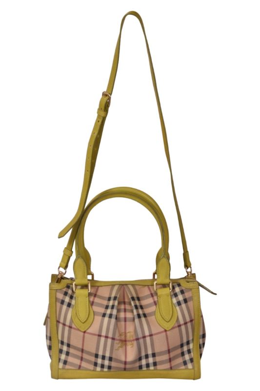 Burberry Haymarket Check Shoulder Handbag