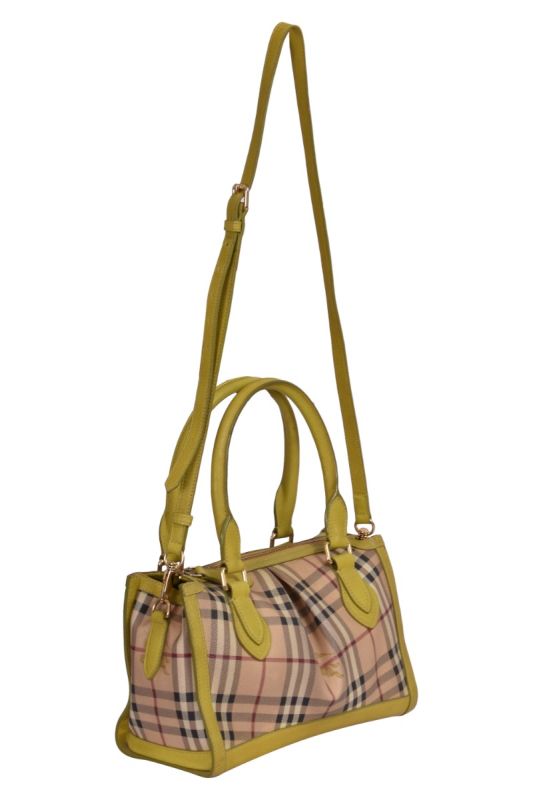 Burberry Haymarket Check Shoulder Handbag