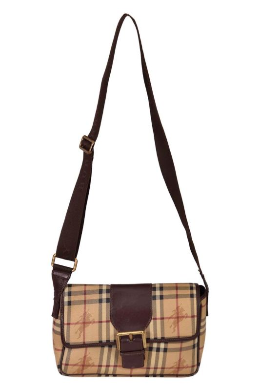 Burberry Haymarket Checks Crossbody Bag