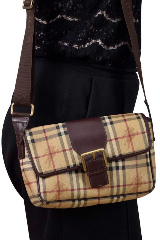 Burberry Haymarket Checks Crossbody Bag