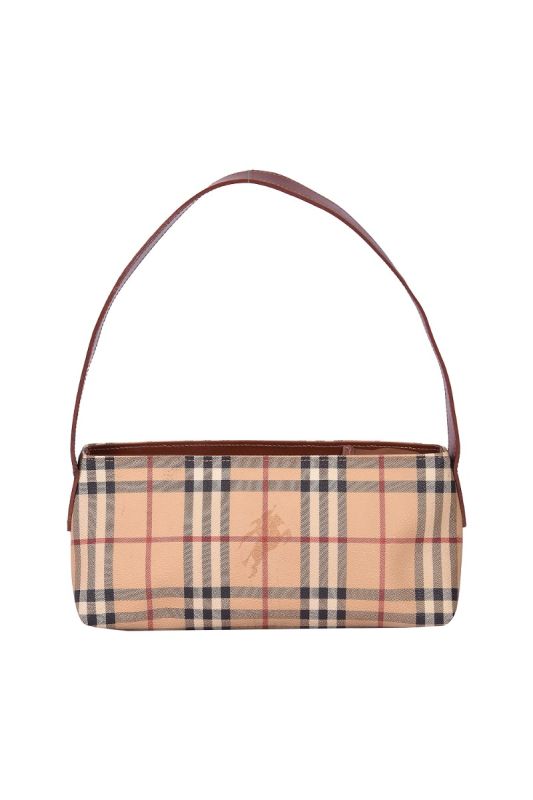 BURBERRY HAYMARKET CHECKS POCHETTE BAG