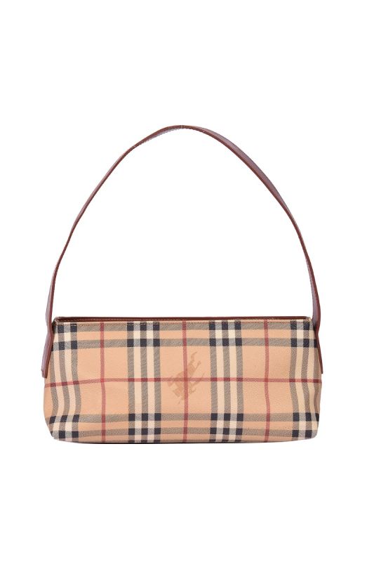 BURBERRY HAYMARKET CHECKS POCHETTE BAG
